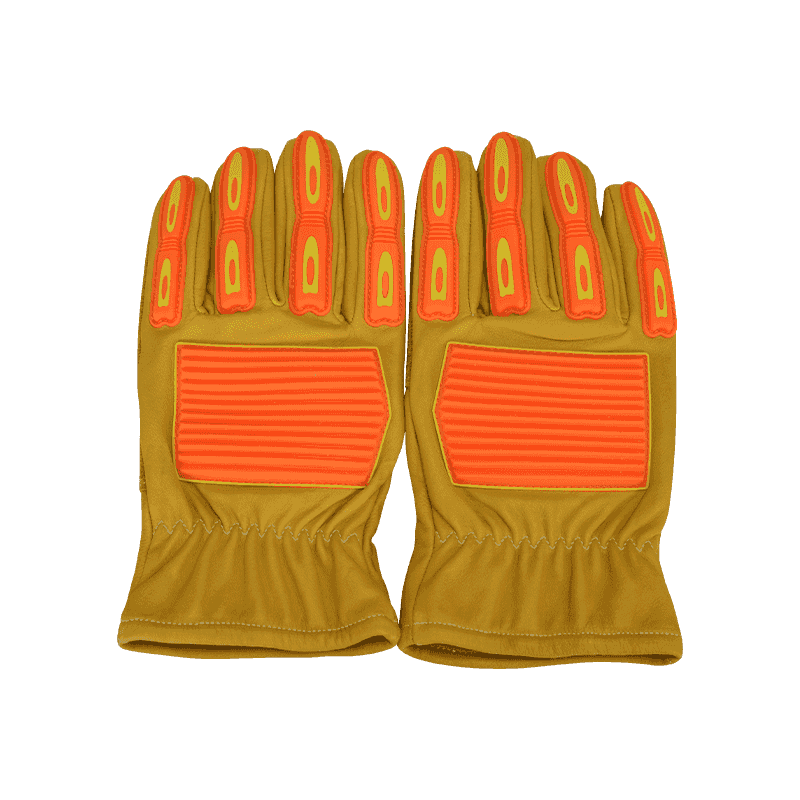 Guantes de piel de vaca antiimpacto, retardantes de llama, resistentes al agua, resistentes al aceite