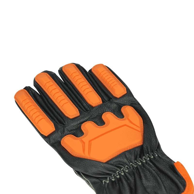 Guantes de piel de vacuno antiimpacto con protección contra arco repelente al agua