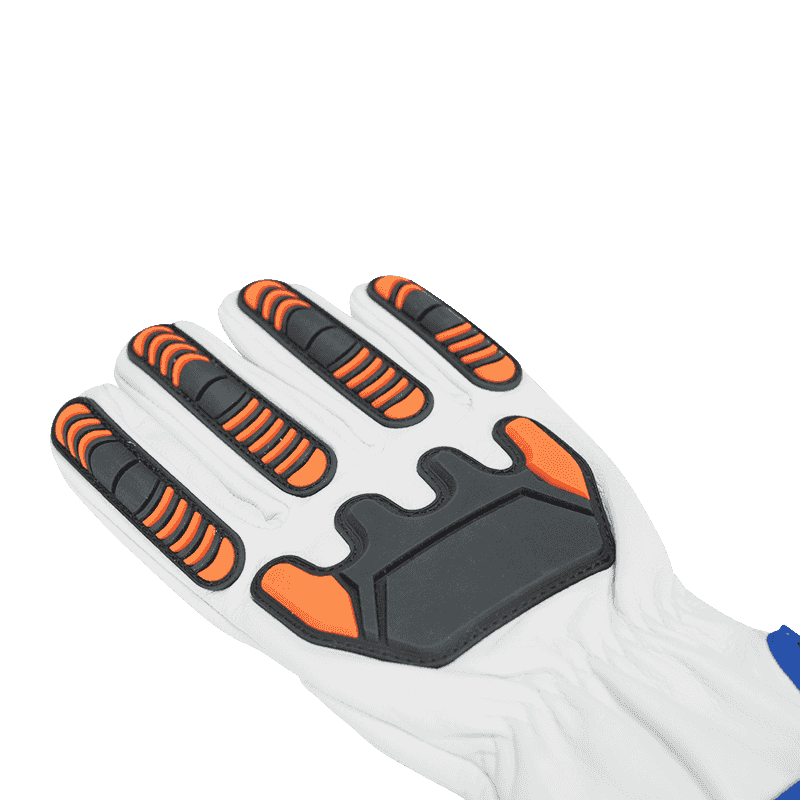 Guantes de piel de vacuno resistentes a cortes y antiimpactos