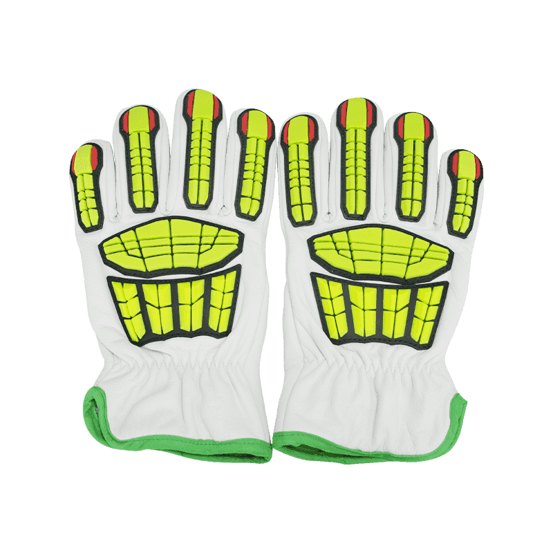 Guantes de piel de vacuno resistentes a cortes y antiimpactos
