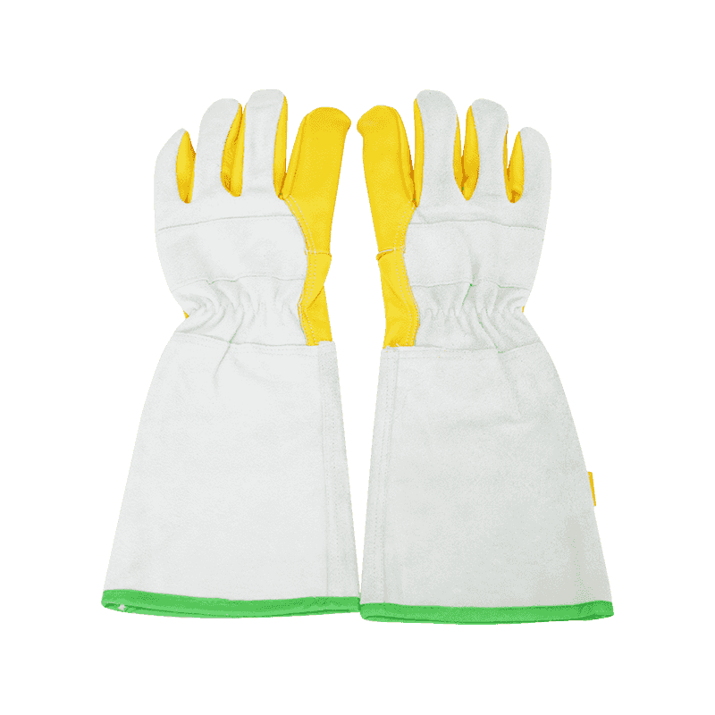 Guantes de soldadura de cuero de vaca alargados
