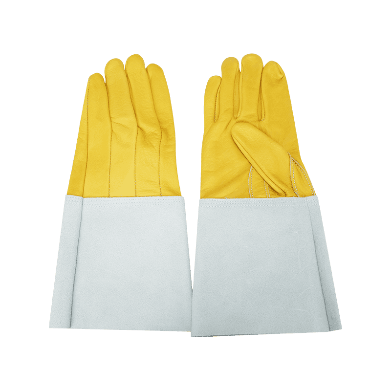 Guantes de soldadura de cuero de vaca