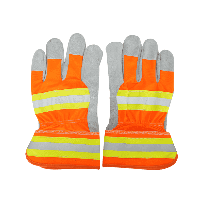 Guantes de trabajo de cuero serraje de vaca