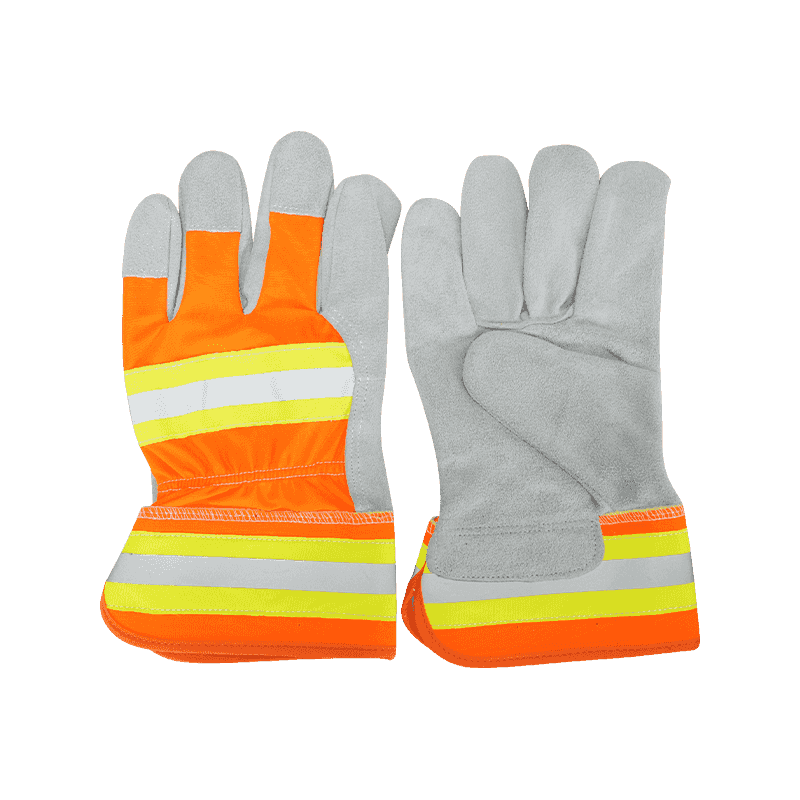 Guantes de trabajo de cuero serraje de vaca