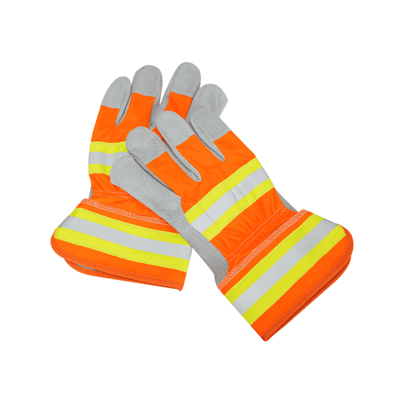 Guantes de trabajo de cuero serraje de vaca