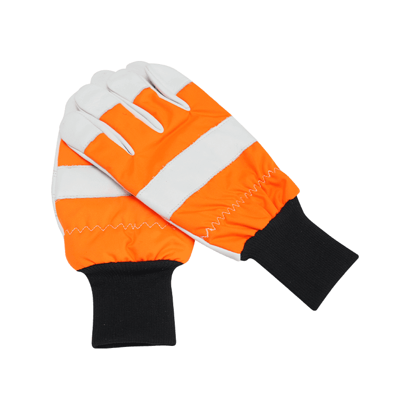 Guantes de trabajo con motosierra resistentes a cortes de cuero de vaca