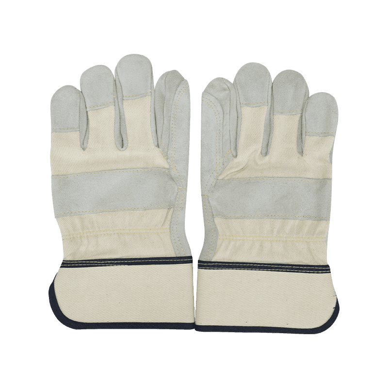 Guantes de trabajo de cuero serraje de vaca