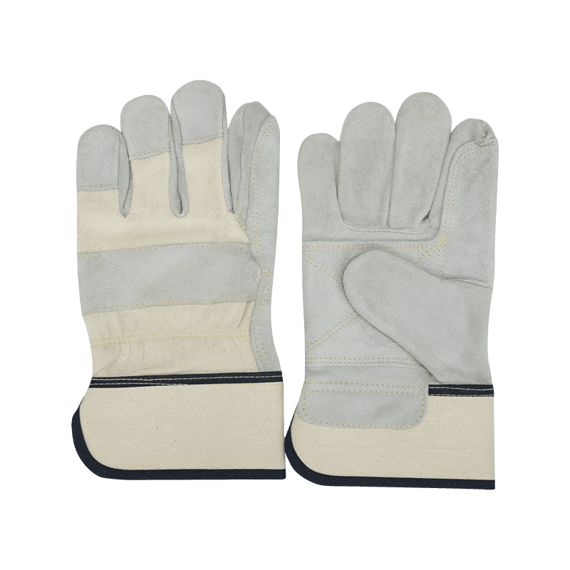 Guantes de trabajo de cuero serraje de vaca
