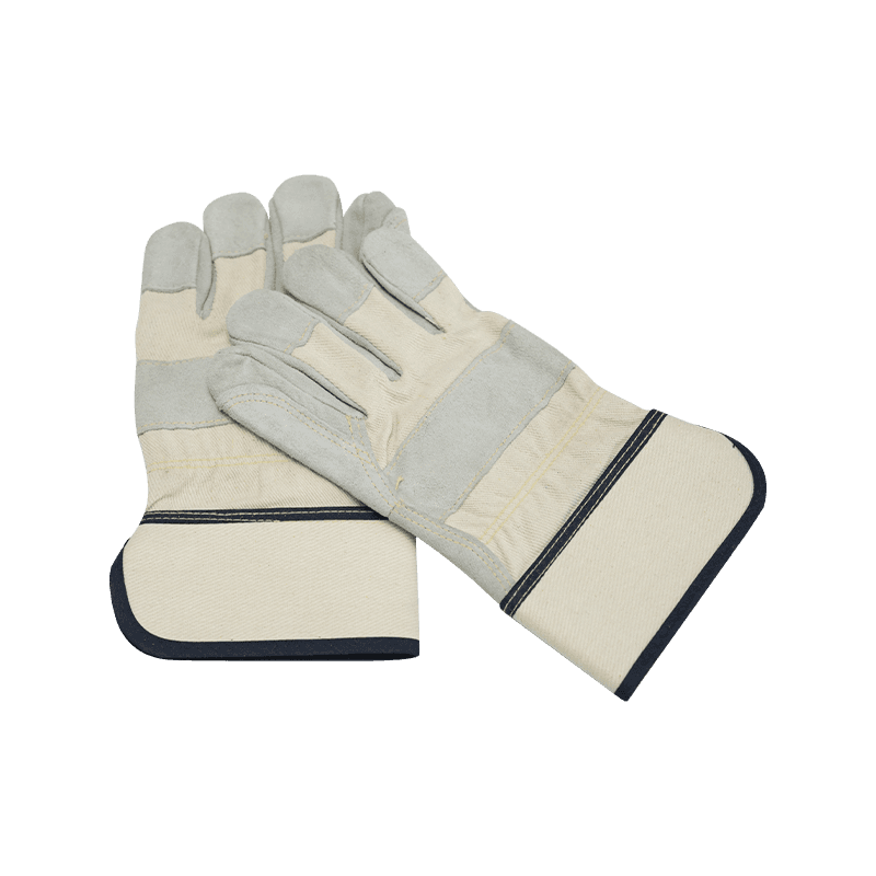 Guantes de trabajo de cuero serraje de vaca