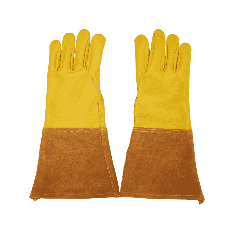 Guantes de soldadura de cuero de vaca