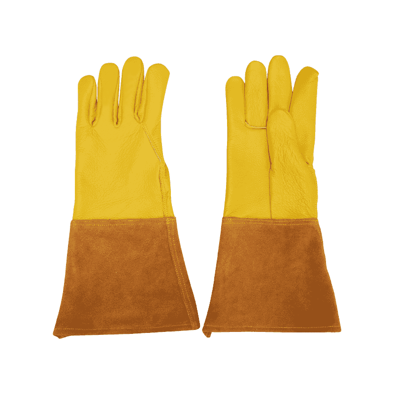 Guantes de soldadura de cuero de vaca
