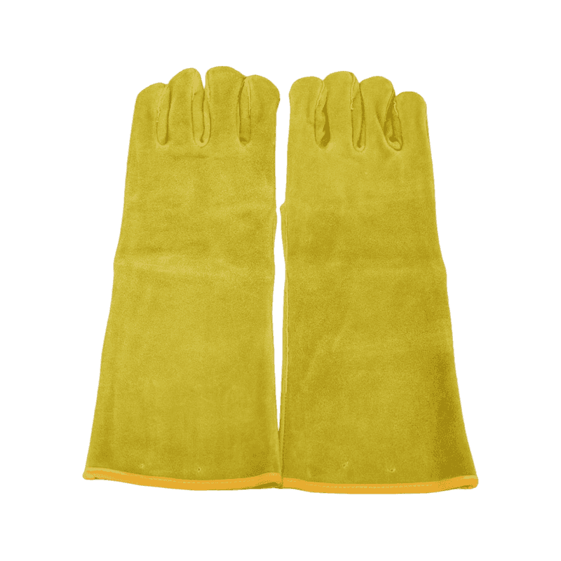 Guante de soldadura de cuero dividido de vacas Guante de soldadura de cuero dividido de vacas