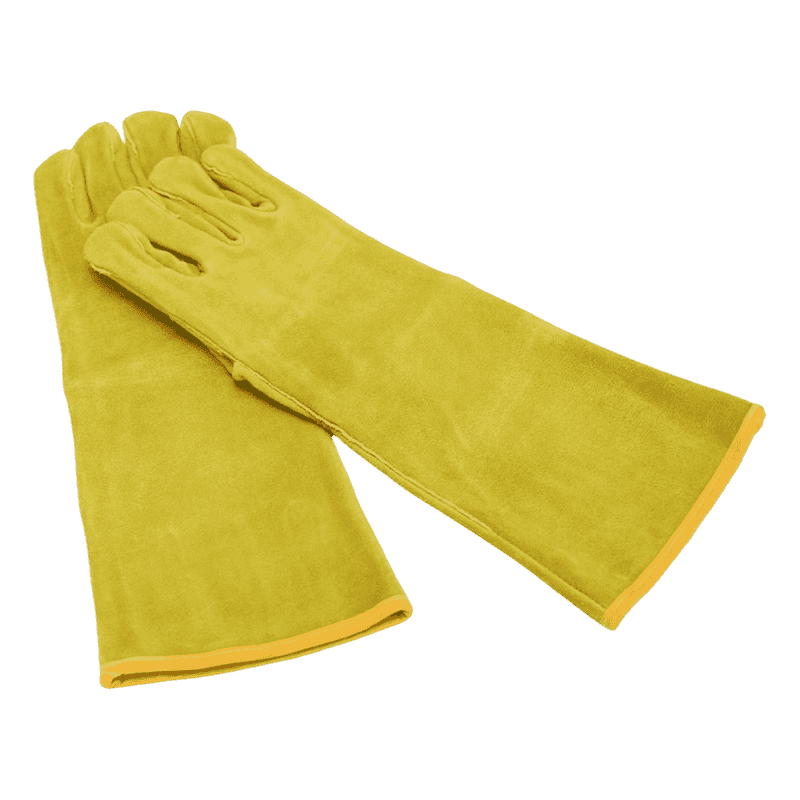 Guante de soldadura de cuero dividido de vacas Guante de soldadura de cuero dividido de vacas