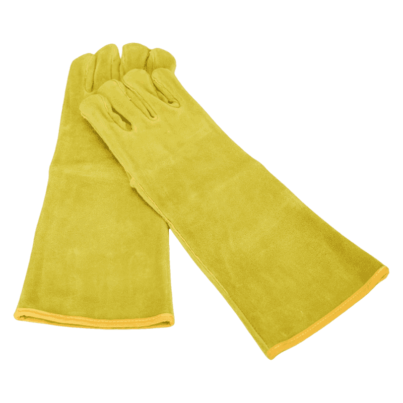 Guante de soldadura de cuero dividido de vacas Guante de soldadura de cuero dividido de vacas